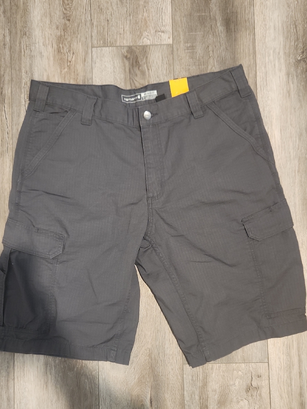 Carhartt Men's Dark Gray Cargo Shorts with Flap Pockets. New With Tags.